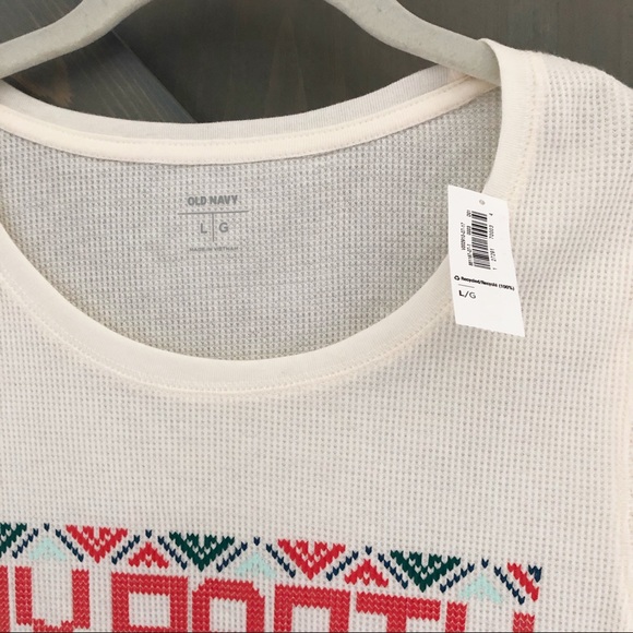 Old Navy Long Sleeve Waffle Kit “My Party Sweater” - Picture 2 of 7